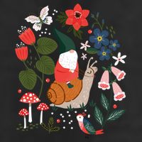 Whimsical Garden Gnome Riding Snail Adult Drive Performance Visor