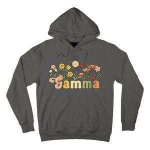 Women Groovy Gamma Grandmother Flowers Gamma Grandma Tall Hoodie