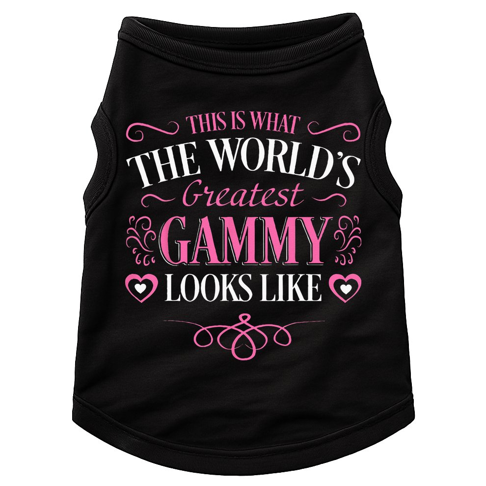 Worlds Greatest Gammy Looks Like Grandma Mothers Day Gifts Doggie Tank