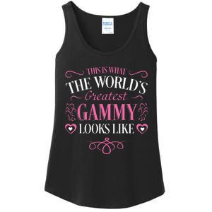 Worlds Greatest Gammy Looks Like Grandma Mothers Day Gifts Ladies Essential Tank