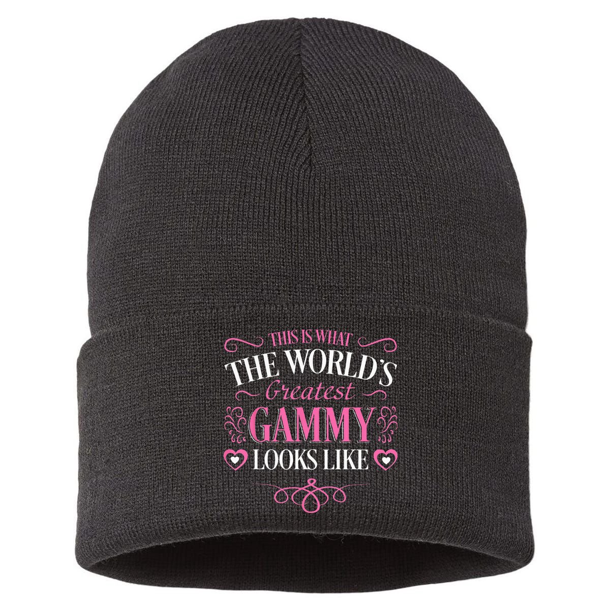 Worlds Greatest Gammy Looks Like Grandma Mothers Day Gifts Sustainable Knit Beanie