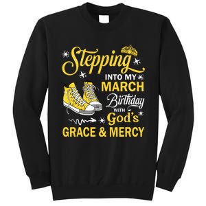 With Gods Grace Mercy Tall Sweatshirt