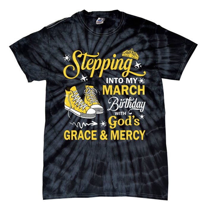 With Gods Grace Mercy Tie-Dye T-Shirt