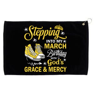 With Gods Grace Mercy Grommeted Golf Towel