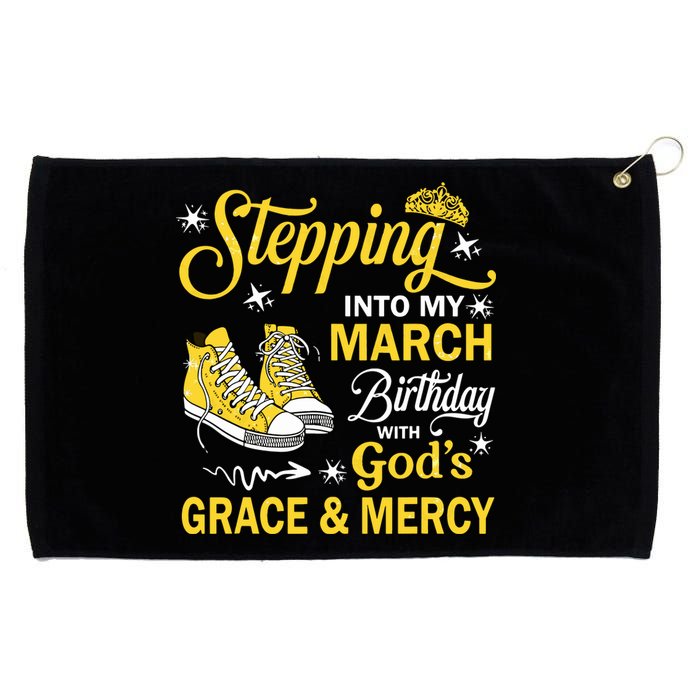 With Gods Grace Mercy Grommeted Golf Towel