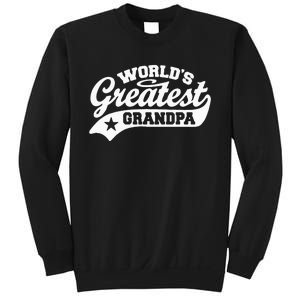 Worlds Greatest Grandpa Funny Fathers Day Sweatshirt