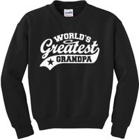 Worlds Greatest Grandpa Funny Fathers Day Kids Sweatshirt