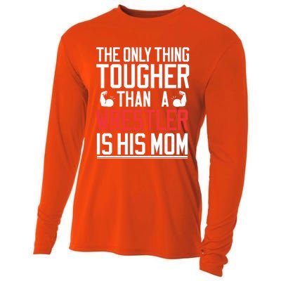 Wrestling Gift Gift Mom Wrestling Mom Gift Cooling Performance Long Sleeve Crew