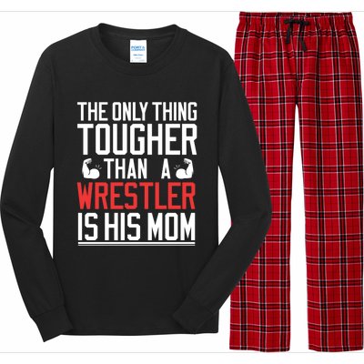 Wrestling Gift Gift Mom Wrestling Mom Gift Long Sleeve Pajama Set