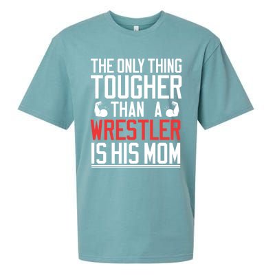 Wrestling Gift Gift Mom Wrestling Mom Gift Sueded Cloud Jersey T-Shirt