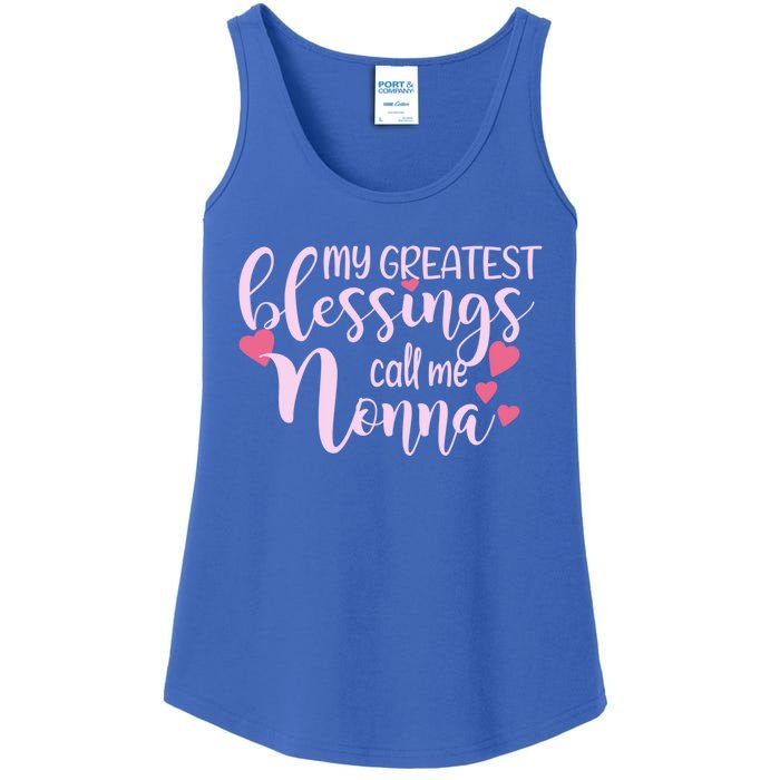 Wo Grandma Gift My Blessings Call Me Nonna Grandmother Great Gift Ladies Essential Tank