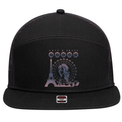 Womens Grit & Grace Take VEGAS 7 Panel Mesh Trucker Snapback Hat