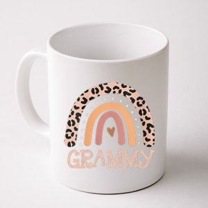 Womens Grammy Gifts For Mother Grandmother Family Rainbow Leopard Coffee Mug