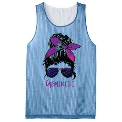 Womens Gemini Girl Birthday Gemini Woman Zodiac Constellation VNeck Mesh Reversible Basketball Jersey Tank