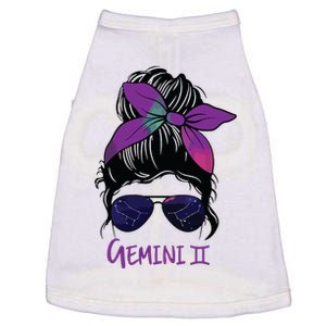 Womens Gemini Girl Birthday Gemini Woman Zodiac Constellation VNeck Doggie Tank