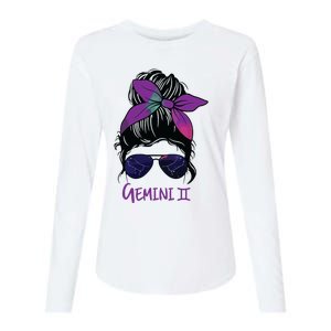 Womens Gemini Girl Birthday Gemini Woman Zodiac Constellation VNeck Womens Cotton Relaxed Long Sleeve T-Shirt