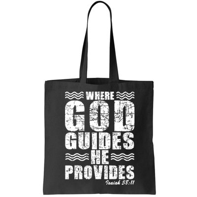 Where God Guides He Provides Funny Christian Gift Bag