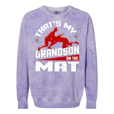 Wrestling Grandma Grandpa Wrestle Season Colorblast Crewneck Sweatshirt