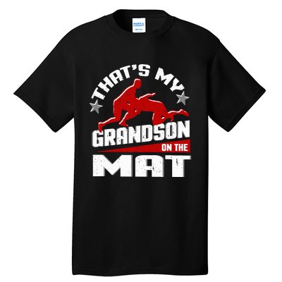 Wrestling Grandma Grandpa Wrestle Season Tall T-Shirt