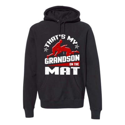 Wrestling Grandma Grandpa Wrestle Season Premium Hoodie