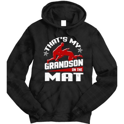 Wrestling Grandma Grandpa Wrestle Season Tie Dye Hoodie