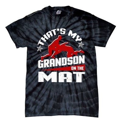 Wrestling Grandma Grandpa Wrestle Season Tie-Dye T-Shirt