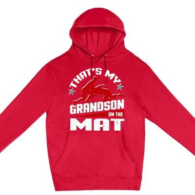 Wrestling Grandma Grandpa Wrestle Season Premium Pullover Hoodie