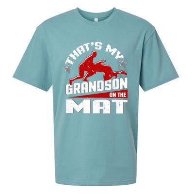 Wrestling Grandma Grandpa Wrestle Season Sueded Cloud Jersey T-Shirt