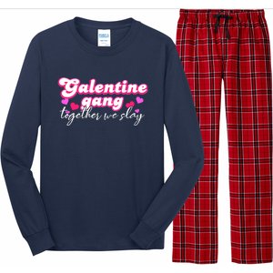 Wo Galentine Gang Together We Slay ValentineS Day Long Sleeve Pajama Set