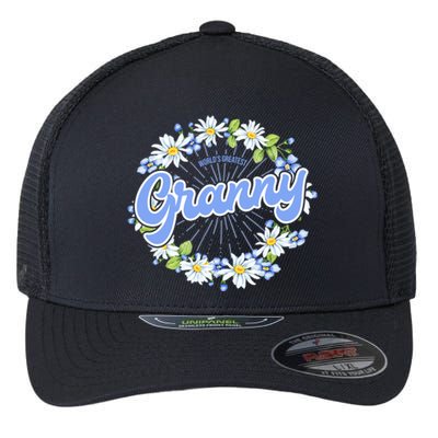 World's Greatest Granny Gift Grandma Cool Gift Flexfit Unipanel Trucker Cap