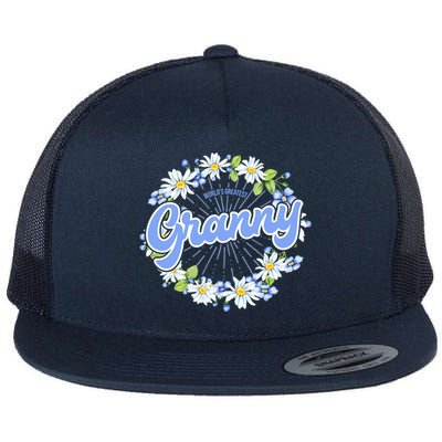 World's Greatest Granny Gift Grandma Cool Gift Flat Bill Trucker Hat