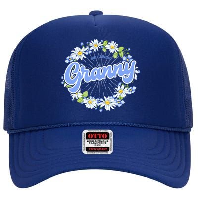 World's Greatest Granny Gift Grandma Cool Gift High Crown Mesh Back Trucker Hat