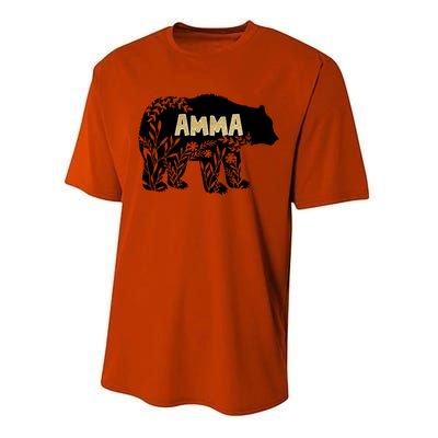 Wo Great Gift For Grandmother Great Gift Amma Bear Gift Performance Sprint T-Shirt