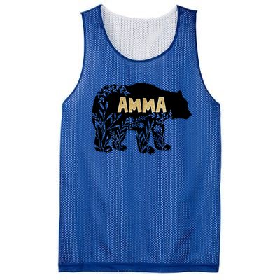 Wo Great Gift For Grandmother Great Gift Amma Bear Gift Mesh Reversible Basketball Jersey Tank