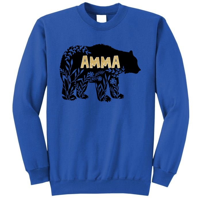 Wo Great Gift For Grandmother Great Gift Amma Bear Gift Tall Sweatshirt