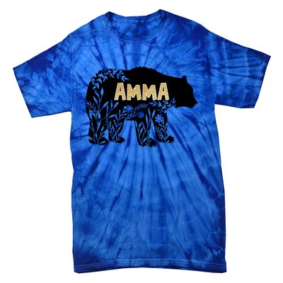 Wo Great Gift For Grandmother Great Gift Amma Bear Gift Tie-Dye T-Shirt