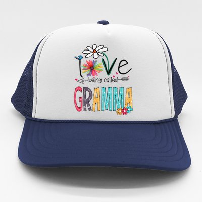 Womens Gramma Gift I Love Being Called Mother's Day Trucker Hat