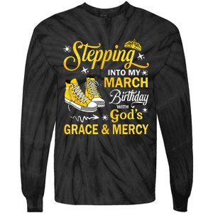 With Gods Grace Mercy Tie-Dye Long Sleeve Shirt