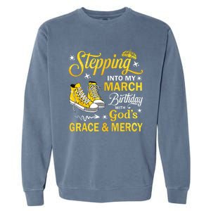 With Gods Grace Mercy Garment-Dyed Sweatshirt