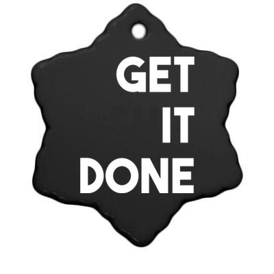 Workout Gym Get Shit Done In Fitness Work Hard Cool Gift Ceramic Star Ornament