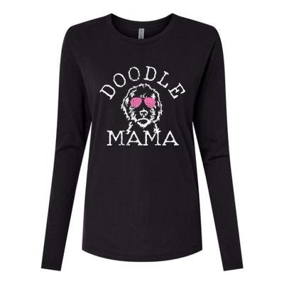 Womens Goldendoodle Golden Doodle Mama Dog Mom Funny Cute Gift Womens Cotton Relaxed Long Sleeve T-Shirt