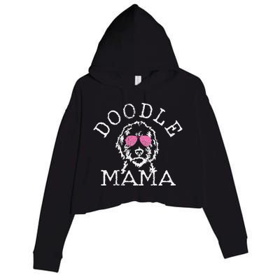 Womens Goldendoodle Golden Doodle Mama Dog Mom Funny Cute Gift Crop Fleece Hoodie