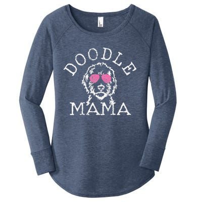 Womens Goldendoodle Golden Doodle Mama Dog Mom Funny Cute Gift Women's Perfect Tri Tunic Long Sleeve Shirt