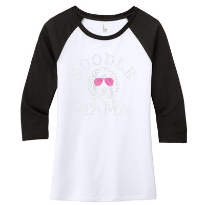 Womens Goldendoodle Golden Doodle Mama Dog Mom Funny Cute Gift Women's Tri-Blend 3/4-Sleeve Raglan Shirt