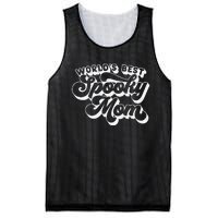 Women Goth Graphic Momster WorldS Best Spooky Mom Mesh Reversible Basketball Jersey Tank