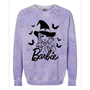 Witch Girl Halloween Colorblast Crewneck Sweatshirt