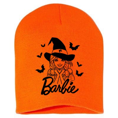 Witch Girl Halloween Short Acrylic Beanie