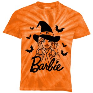 Witch Girl Halloween Kids Tie-Dye T-Shirt