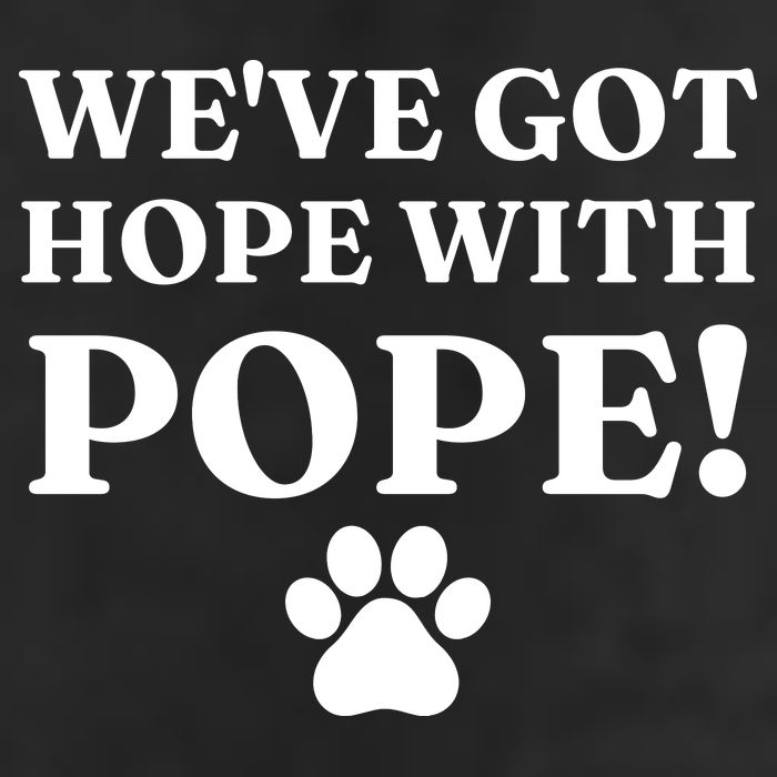 Weve Got Hope With The Pope Funny Paw Golf Towel