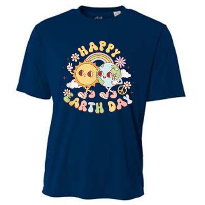 Wave Groovy Happy Earth Day 2024 Make Earth Day Every Day Cooling Performance Crew T-Shirt